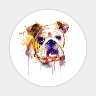 English Bulldog Head Magnet